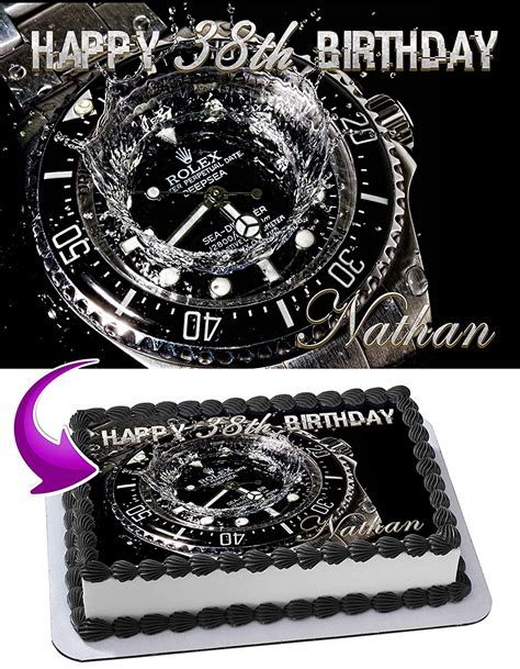 edible rolex watch|Rolex Watch Edible Cake Toppers.